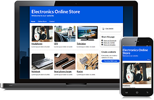 Electronics website example